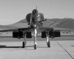 Airplane at the air show background photo