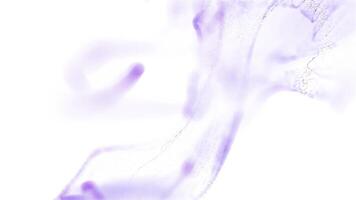 A purple liquid is being sprayed into the air video
