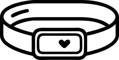 Glossy fitness tracker on plain surface with copy space vector