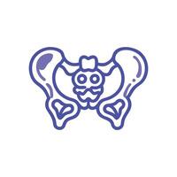 Pelvis Detailed Medical Anatomy Icon vector