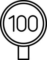 Speed Limit Icon Design Symbol vector