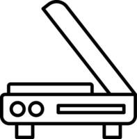 3d Scanner Icon Design Symbol vector