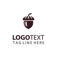 Golden Oak Acorn Logo vector