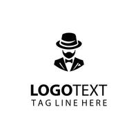 Noble Stitches Gentleman Logo vector