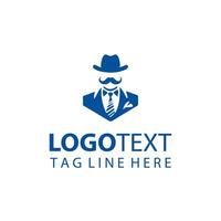 The Distinguished Look Gentleman Logo vector