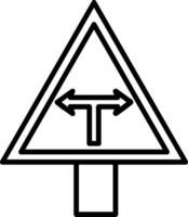 Junction Icon Design Symbol vector