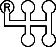 Gearshift Icon Design Symbol vector