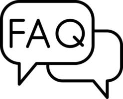 Faq Icon Design Symbol vector