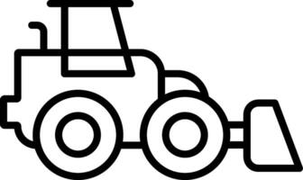 Front Loader Icon Design Symbol vector