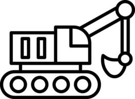 Excavator Icon Design Symbol vector