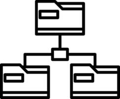 Folders Icon Design Symbol vector