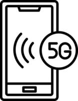 5g Icon Design Symbol vector