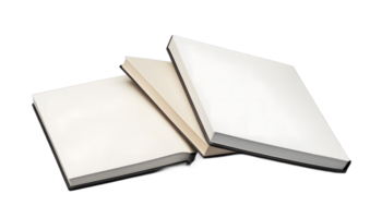 Stack of Open Books with Transparent Background png