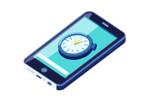 A smartphone displaying a stylish watch interface, featuring clear graphics and a modern design. png