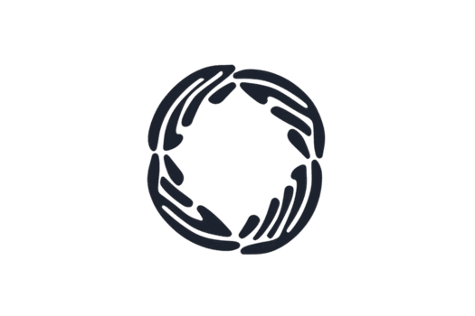 de bild funktioner en cirkulär design sammansatt av stiliserade, överlappande former anordnad till form en kontinuerlig mönster. png