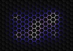 Abstract background with blue hexagon pattern vector