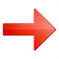 Minimal Right Side Arrow Design with Transparent Background for Navigation png