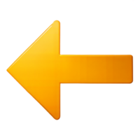 Left Side Arrow with Transparent Background Perfect for Web and Graphic Design Projects png