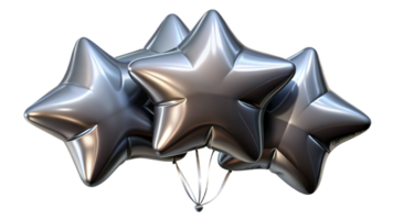 Star balloons isolated on transparent background png