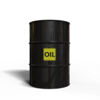 Black Oil Barrel With Transparent Background png