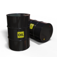 Black Oil Barrels With Transparent Background png