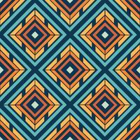 an abstract geometric pattern with orange, blue and yellow squares vector