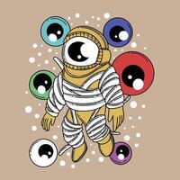 astro moon art illustration is good to use for branding needs and so on vector