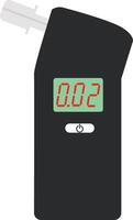Breathalyzer icon. Portable breathalyzer sign. Portable breathalyzer with LCD screen symbol. flat style. vector