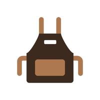 Vintage style apron with simple design vector