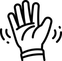 Waving Hands Gesture Icon vector