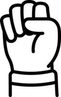 Fist Up Gesture Icon vector