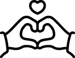 Love Gesture Icon vector