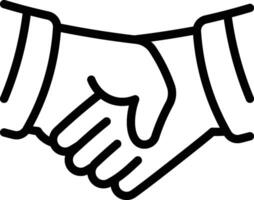 Handshake Gesture Icon vector