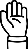 Hands Up Gesture Icon vector