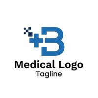 Minimal Medical Branding Icon for Hospitals vector