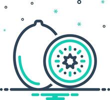 Mix icon for kiwi vector