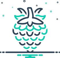 Mix icon for raspberry vector