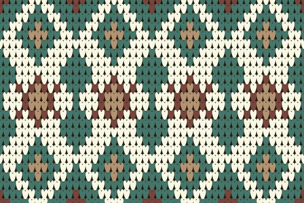 Green Winter Holiday Seamless Ikat Knitted Pattern, Stripes knitting texture geometric pattern, design for carpet, batik, fabric, crochet, knitted, sweater, knit embroidery style,clothing, wrapping