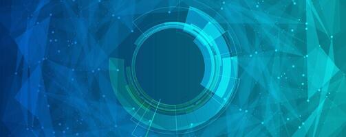 abstract blue background with a circular shape vector