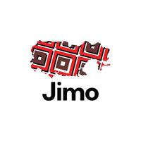 Jimo map. map of the China Country. Borders of for your infographic design template vector