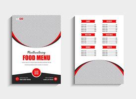 Creative Food Menu Template Design vector