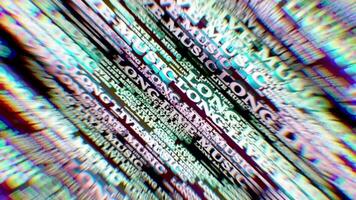 Text Background With The Element 3 D. video