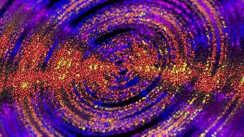 Animation Of A Rainbow Tunnel With Small Shimmering Glitter Particles 02. video