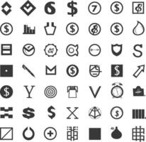 A Collection Of Abstract Geometric Shapes And Icons vector