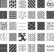 A Collection Of 28 Black And White Geometric Patterns vector