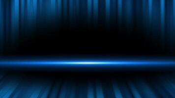 Royal blue color gradient pattern wooden texture with 3d empty space modern design 3d black background video