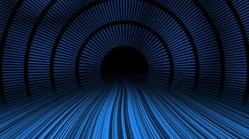 Royal blue color circular shape 3d tunnel hi-tech modern design futuristic background video