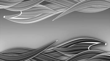 white and black color shiny and glossy abstract pattern with blank space modern design geometrical background video