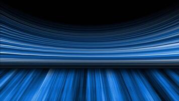 Royal blue color multiple lines wooden texture 3d space gradient pattern modern design black curve background video