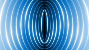 Royal blue color glowing lines with 3d empty space modern design technology background video